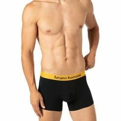 Angebote 🎁 bruno banani Shorts 2er Pack Flow. 2203-1388/4311 Trunks, Baumwoll-Stretch, Gelb-schwarz, Gold-schwarz ⭐ -Wäsche Verkaufsladen 372395 norm2