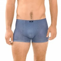 Besorgen 🔔 Mey SALO Shorty 2er Pack 37106/664 Trunks in Geschenkbox, Mikrofaser-Stretch, Blau gemustert, Blau ✔️