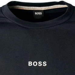 Brandneu 🎁 BOSS Longsleeve TChark 50462807/404 Baumwolle, Dunkelblau ✔️ -Wäsche Verkaufsladen 372785 norm2