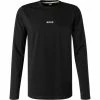Billig ❤️ BOSS Longsleeve TChark 50462807/001 Baumwolle, Schwarz ⭐