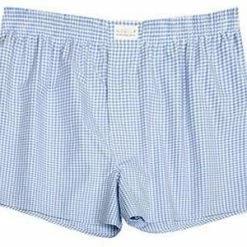 Besorgen 😍 Novila Shorts 8580/55/202 Boxershorts, Baumwolle, Hellblau-weiß kariert, Hellblau kariert 🎉