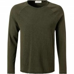 Billig 😍 American Vintage Longsleeve MSON24G/pesto vintage Baumwolle, Grün meliert 👍