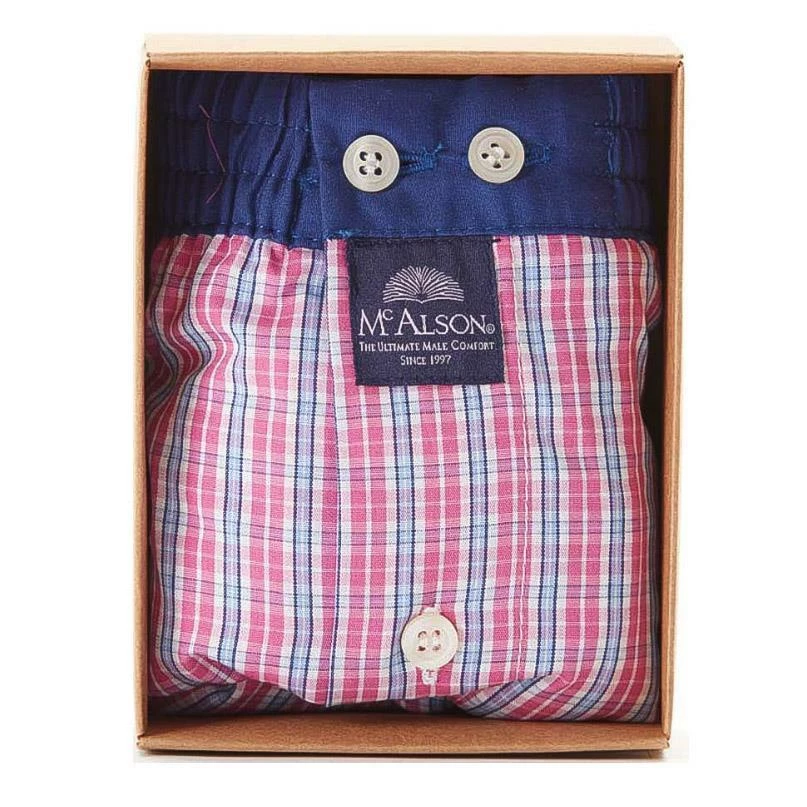 Auslauf ⭐ MC ALSON Boxer-Shorts 4405/rosa Boxershorts, Baumwolle, Rosa-blau kariert 💯 4 Auslauf ⭐ MC ALSON Boxer-Shorts 4405/rosa Boxershorts, Baumwolle, Rosa-blau kariert 💯 – Bild 4