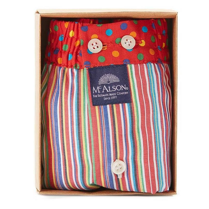 Auslauf 🎉 MC ALSON Boxer-Shorts 4410/multicolor Boxershorts, Baumwolle, Multicolor gestreift 🔥 4 Auslauf 🎉 MC ALSON Boxer-Shorts 4410/multicolor Boxershorts, Baumwolle, Multicolor gestreift 🔥 – Bild 4