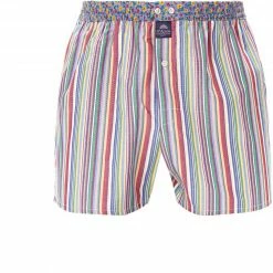 Auslauf 🛒 MC ALSON Boxer-Shorts 4412/rosa Boxershorts, Baumwolle, Rose gestreift 🧨