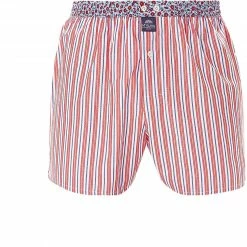 Rabatt 🎉 MC ALSON Boxer-Shorts 4416/rot Boxershorts, Baumwolle, Rot-marine gestreift ✔️