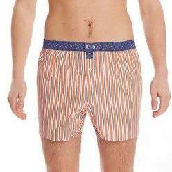 Auslauf ⭐ MC ALSON Boxer-Shorts 4418/orange Boxershorts, Baumwolle, Orange-blau gestreift ✔️ -Wäsche Verkaufsladen 373075 norm2
