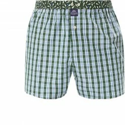 Top 10 🤩 MC ALSON Boxer-Shorts 4423/grün Boxershorts, Baumwolle, Grün-hellblau gemustert 🥰