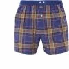 Bester Verkauf ❤️ MC ALSON Boxer-Shorts 4433/navy Boxershorts, Baumwolle, Kobalt-ocker kariert 🎁