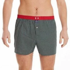 Blitzangebot 😉 MC ALSON Boxer-Shorts 4435/grün Boxershorts, Baumwolle, Rot-grün gemustert ⌛ -Wäsche Verkaufsladen 373083 norm2