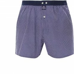 Neu 😉 MC ALSON Boxer-Shorts 4437/navy Boxershorts, Baumwolle, Navy-weiß gemustert ✨