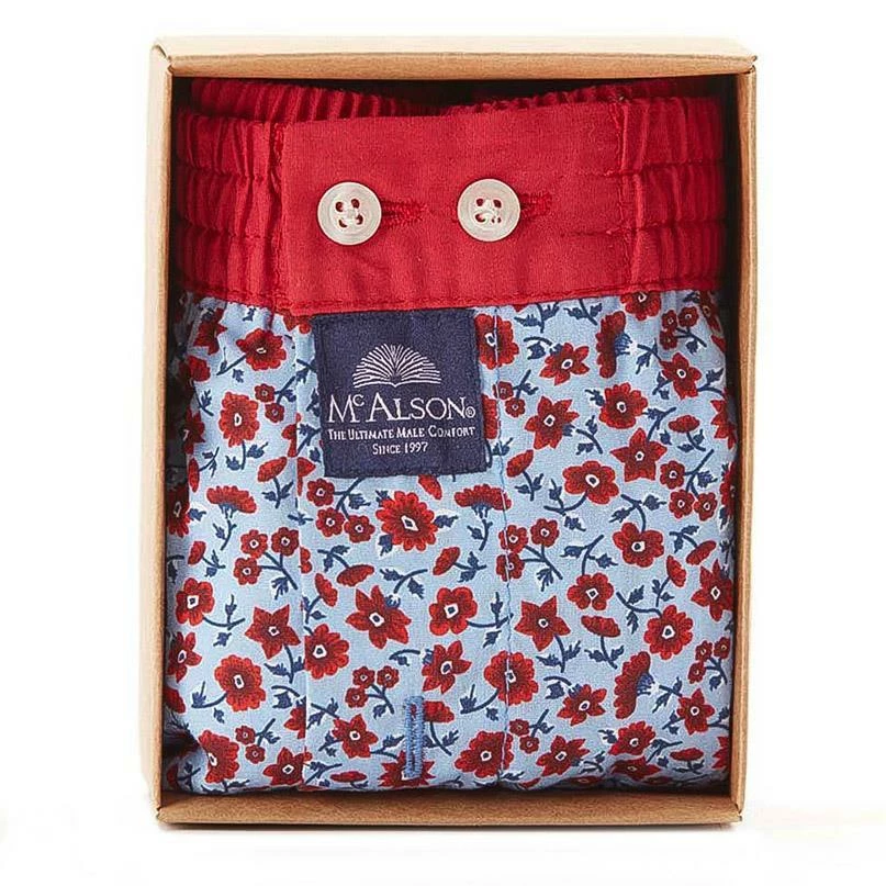 Top 10 💯 MC ALSON Boxer-Shorts 4443/rot-blau Boxershorts, Baumwolle, Hellblau-rot gemustert 🔔 4 Top 10 💯 MC ALSON Boxer-Shorts 4443/rot-blau Boxershorts, Baumwolle, Hellblau-rot gemustert 🔔 – Bild 4