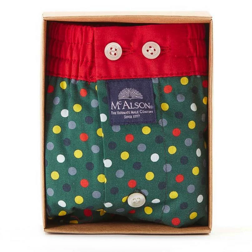 Rabatt 👏 MC ALSON Boxer-Shorts 4449/oliv Boxershorts, Baumwolle, Oliv-rot gemustert 😉 4 Rabatt 👏 MC ALSON Boxer-Shorts 4449/oliv Boxershorts, Baumwolle, Oliv-rot gemustert 😉 – Bild 4