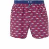 Coupon 🎁 MC ALSON Boxer-Shorts 4454/rot Boxershorts, Baumwolle, Rot gemustert 🧨