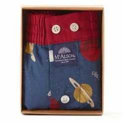 Beste Bewertungen von ❤️ MC ALSON Boxer-Shorts 4458/blau Boxershorts, Baumwolle, Dunkelblau-rot gemustert 🎉 -Wäsche Verkaufsladen 373093 norm3