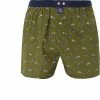 Bestpreis 🧨 MC ALSON Boxer-Shorts 4468/oliv Boxershorts, Baumwolle, Oliv gemustert 👏