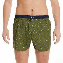 Bestpreis 🧨 MC ALSON Boxer-Shorts 4468/oliv Boxershorts, Baumwolle, Oliv gemustert 👏 -Wäsche Verkaufsladen 373095 norm2