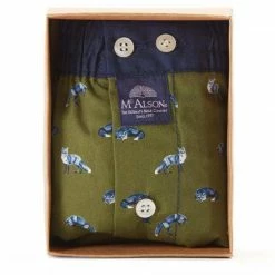 Bestpreis 🧨 MC ALSON Boxer-Shorts 4468/oliv Boxershorts, Baumwolle, Oliv gemustert 👏 -Wäsche Verkaufsladen 373095 norm3