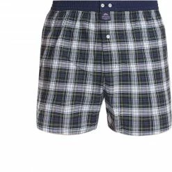 Bestpreis ✔️ MC ALSON Boxer-Shorts 4477/grün Boxershorts, Baumwolle, Marine-grün kariert 🎁