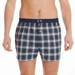 Bestpreis ✔️ MC ALSON Boxer-Shorts 4477/grün Boxershorts, Baumwolle, Marine-grün kariert 🎁 -Wäsche Verkaufsladen 373096 norm2