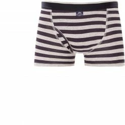 Bester Verkauf ✔️ MC ALSON Jersey Boxer-Shorts J0202/blau-grau Trunk, Baumwoll-Jersey, Blau-hellgrau gestreift 👏