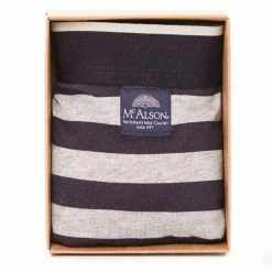 Bester Verkauf ✔️ MC ALSON Jersey Boxer-Shorts J0202/blau-grau Trunk, Baumwoll-Jersey, Blau-hellgrau gestreift 👏 -Wäsche Verkaufsladen 373098 norm3