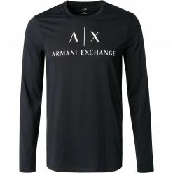Top 10 😍 ARMANI EXCHANGE T-Shirt 8NZTCH/Z8H4Z/1510 Longsleeve, Slim Fit, Baumwolle, Navy ⌛