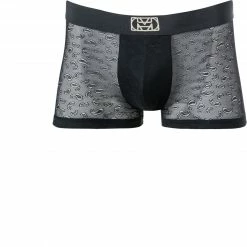Aktion 😍 HOM Boxer Briefs Gaio 402295/J004 Trunk, Mikrofaser, Schwarz paisley , Schwarz 🥰