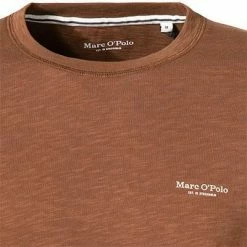 Auslauf 💯 Marc O'Polo Longsleeve 127 2222 52080/762 Bio Baumwolle, Braun meliert, Braun 🤩 -Wäsche Verkaufsladen 373451 norm2