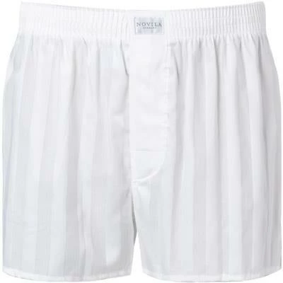 Budget 🤩 Novila Boxershorts 8367/055/1 Baumwolle, Weiß gestreift, Weiß ❤️ 2 Budget 🤩 Novila Boxershorts 8367/055/1 Baumwolle, Weiß gestreift, Weiß ❤️ – Bild 2