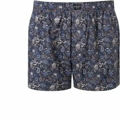 Coupon 🥰 Novila Boxershorts 8676/055/165 Baumwolle, Marineblau-taupe gemustert, Taupe 🎉