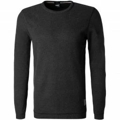Angebote 🎉 BOSS Longsleeve Tempest 50462773/001 Longleeve, Slim Fit, Baumwolle, Schwarz meliert, Schwarz 😍