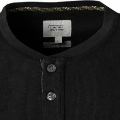 Blitzangebot 🔔 camel active Longsleeve 409671/6T11/88 Baumwolle, Schwarz, Asphalt 🎁 -Wäsche Verkaufsladen 374109 norm2