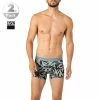 Rabatt 🛒 bruno banani Shorts 2er Pack Leaf 2201-2328/4306 Trunks, Baumwoll-Stretch, Grau-schwarz gemustert, Grau-schwarz 🧨