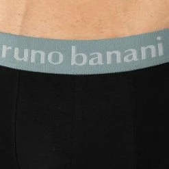 Rabatt 🛒 bruno banani Shorts 2er Pack Leaf 2201-2328/4306 Trunks, Baumwoll-Stretch, Grau-schwarz gemustert, Grau-schwarz 🧨 -Wäsche Verkaufsladen 374299 norm3