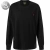 Besorgen ❤️ Polo Ralph Lauren Longsleeve 711671467/009 Big&Tall, Baumwolle, Schwarz 🛒