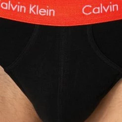 Brandneu 🥰 Calvin Klein Underwear Calvin Klein COTTON STRETCH 3er Pack U2661G/WHD Slips, Baumwoll-Stretch, Schwarz, Rot-grau-royal 🔔 -Wäsche Verkaufsladen 374387 norm4