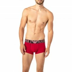 Auslauf 😉 EMPORIO ARMANI Trunk 111389/1A516/12174 Baumwoll-Stretch, Rot 🤩