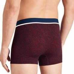 Coupon 🤩 Schiesser Shorts 3er Pack 175736/910 Trunks, Baumwoll-Stretch, Rot-nachtblau, Rot 💯 -Wäsche Verkaufsladen 374658 norm2