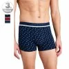 Aktion 🥰 Schiesser Shorts 3er Pack 175783/910 Trunks, Baumwoll-Stretch, Blau-rot 👏