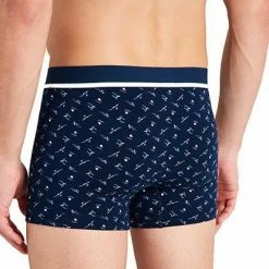 Aktion 🥰 Schiesser Shorts 3er Pack 175783/910 Trunks, Baumwoll-Stretch, Blau-rot 👏 -Wäsche Verkaufsladen 374660 norm2