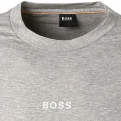 Brandneu 🎉 BOSS Longsleeve TChark 50462807/051 Baumwolle, Grau meliert, Hellgrau 😍 -Wäsche Verkaufsladen 374885 norm2