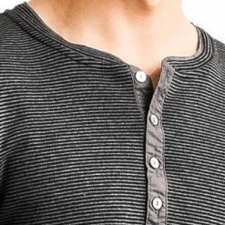 Neu 😀 Schiesser Revival Karl-Heinz Henley 1/1 175881/208 Longsleeve, Baumwolle, Anthrazit meliert, Anthrazit ✨ -Wäsche Verkaufsladen 374918 norm3