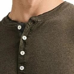 Bestpreis 💯 Schiesser Revival Karl-Heinz Henley 1/1 175884/606 Longsleeve, Baumwolle, Hellbraun, Braun ⌛ -Wäsche Verkaufsladen 374922 norm3