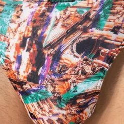 Bestes Angebot 🧨 bruno banani String Antique Art 2203-2338/4323 Mikrofaser-Stretch, Orange-smaragdgrün gemustert, Multicolor 🔔 -Wäsche Verkaufsladen 374995 norm2