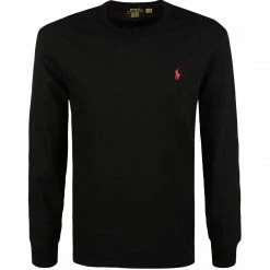 Coupon 💯 Polo Ralph Lauren Longsleeve 710842632/001 Classic Fit, Baumwolle, Schwarz 🔔