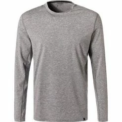 Neu 😀 BOGGI MILANO T-Shirt BO21A0127/01 Longsleeve, Mikrofaser atmungsaktiv, Grau 🔔 -Wäsche Verkaufsladen 375498 norm
