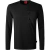Bester Verkauf 💯 Strellson Longsleeve Kieran 30028067/001 Baumwolle, Schwarz 🧨