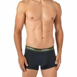 Schlussverkauf 🌟 Strellson Shorts 3er Pack 531484/702 Trunks, Baumwoll-Stretch, Navy-oliv-grau, Schwarz-grau-oliv ✨ -Wäsche Verkaufsladen 376030 norm3