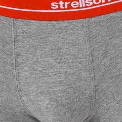 Schlussverkauf 🌟 Strellson Shorts 3er Pack 531484/702 Trunks, Baumwoll-Stretch, Navy-oliv-grau, Schwarz-grau-oliv ✨ -Wäsche Verkaufsladen 376030 norm4